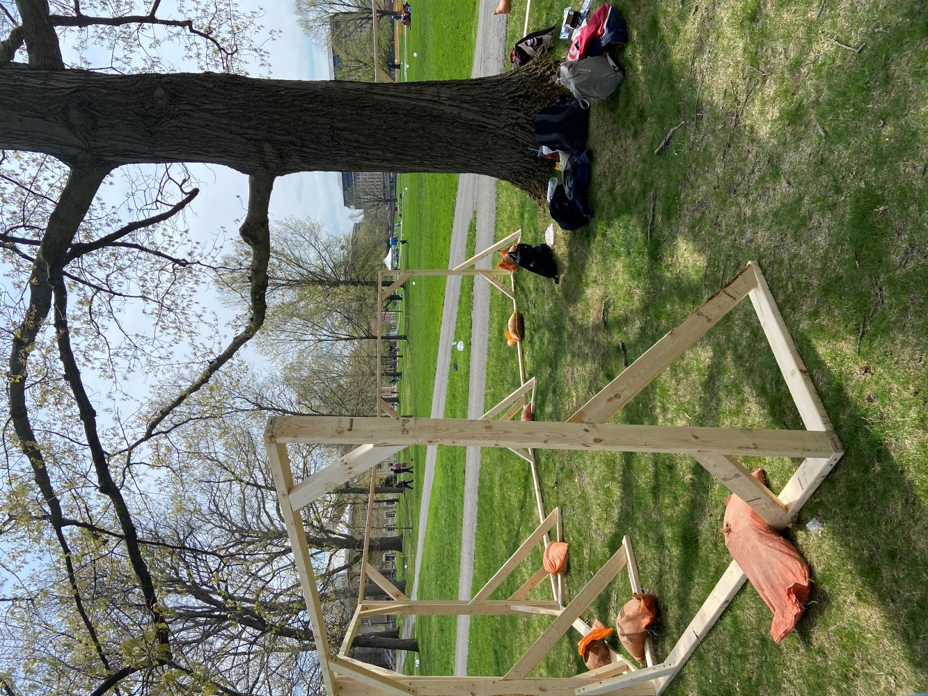 image of frame of installation